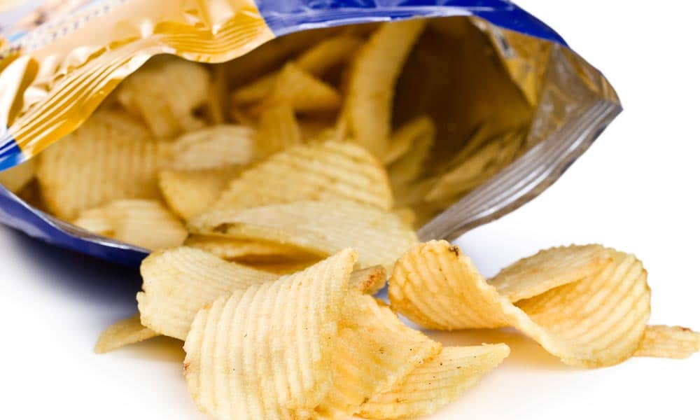 frit-o-lay bag of potato chips spread in front of bag
