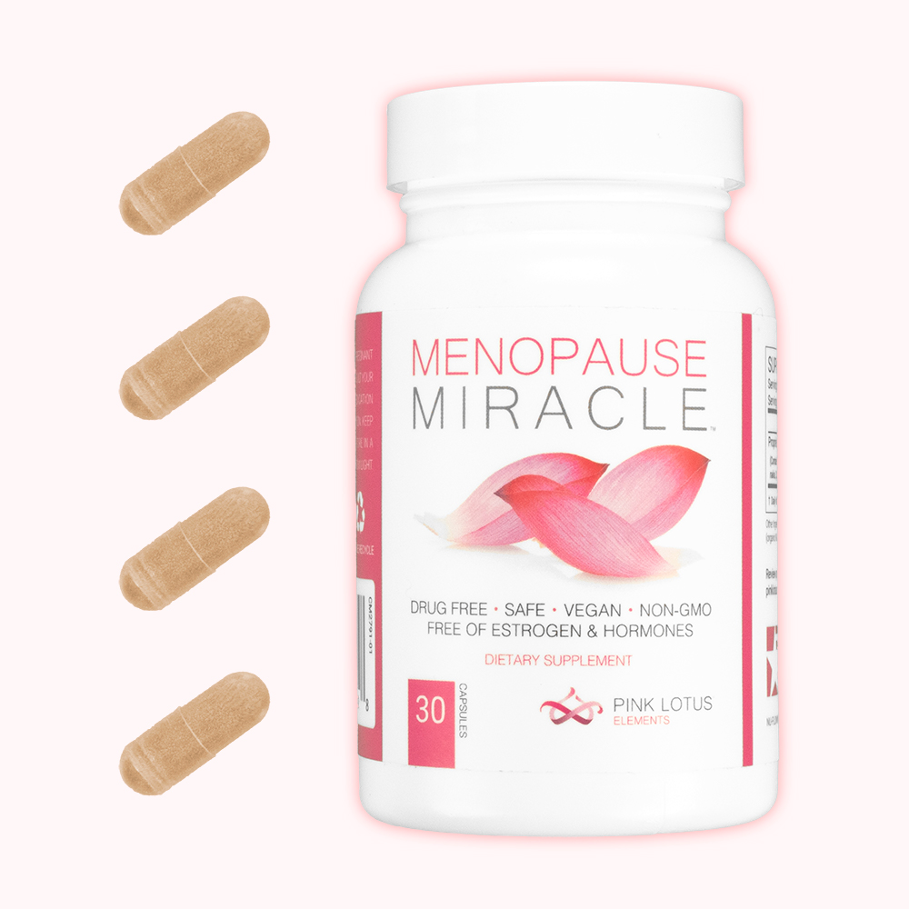 menopause miracle with capsules front view