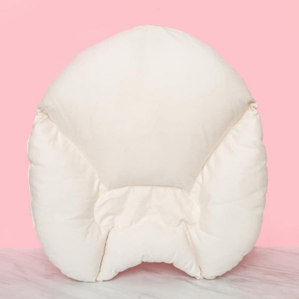 billow pillow front view on pink background